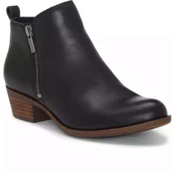 Lucky Brand Other - Lucky Brand Basel Leather Zip Ankle Boots - Size 1